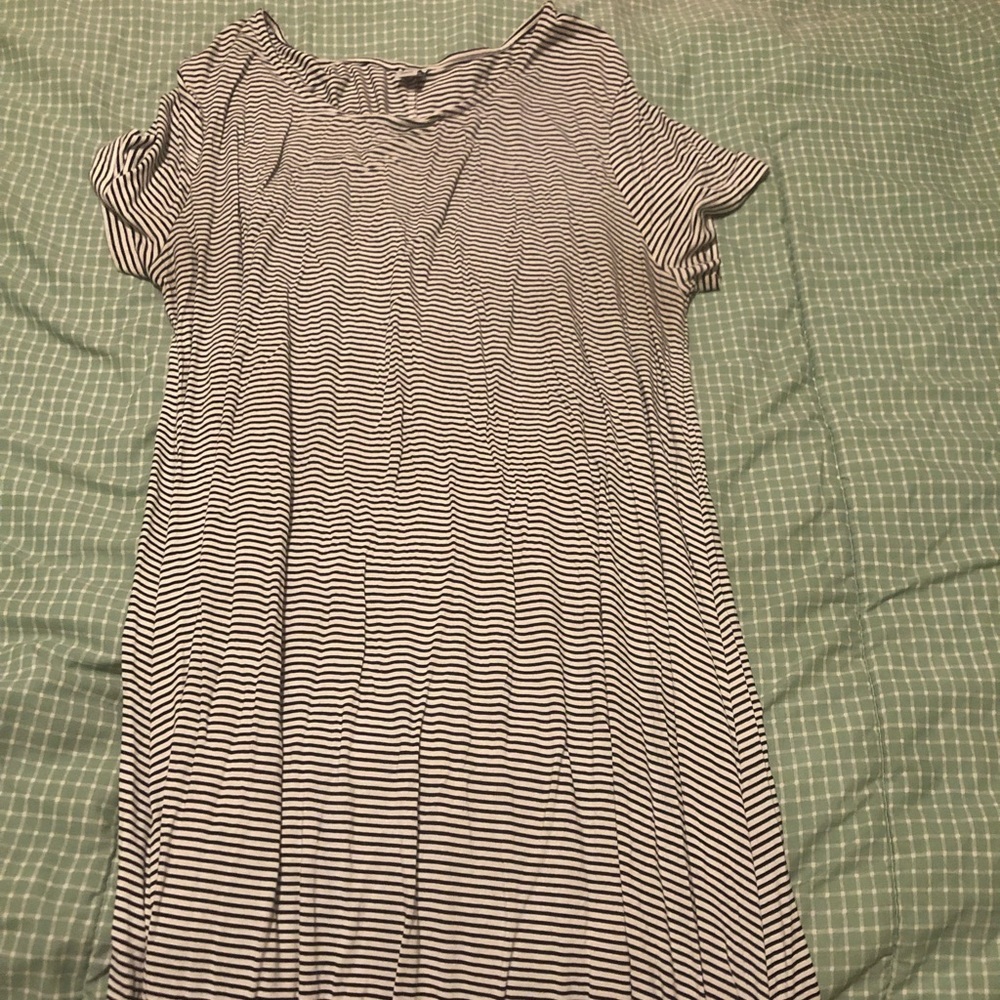 Old Navy Black and white striped dress.